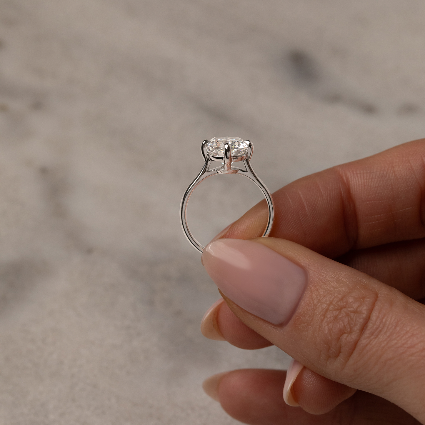 LEAH 3.00 ct, size 51, white gold - LM STUDIO GmbH
