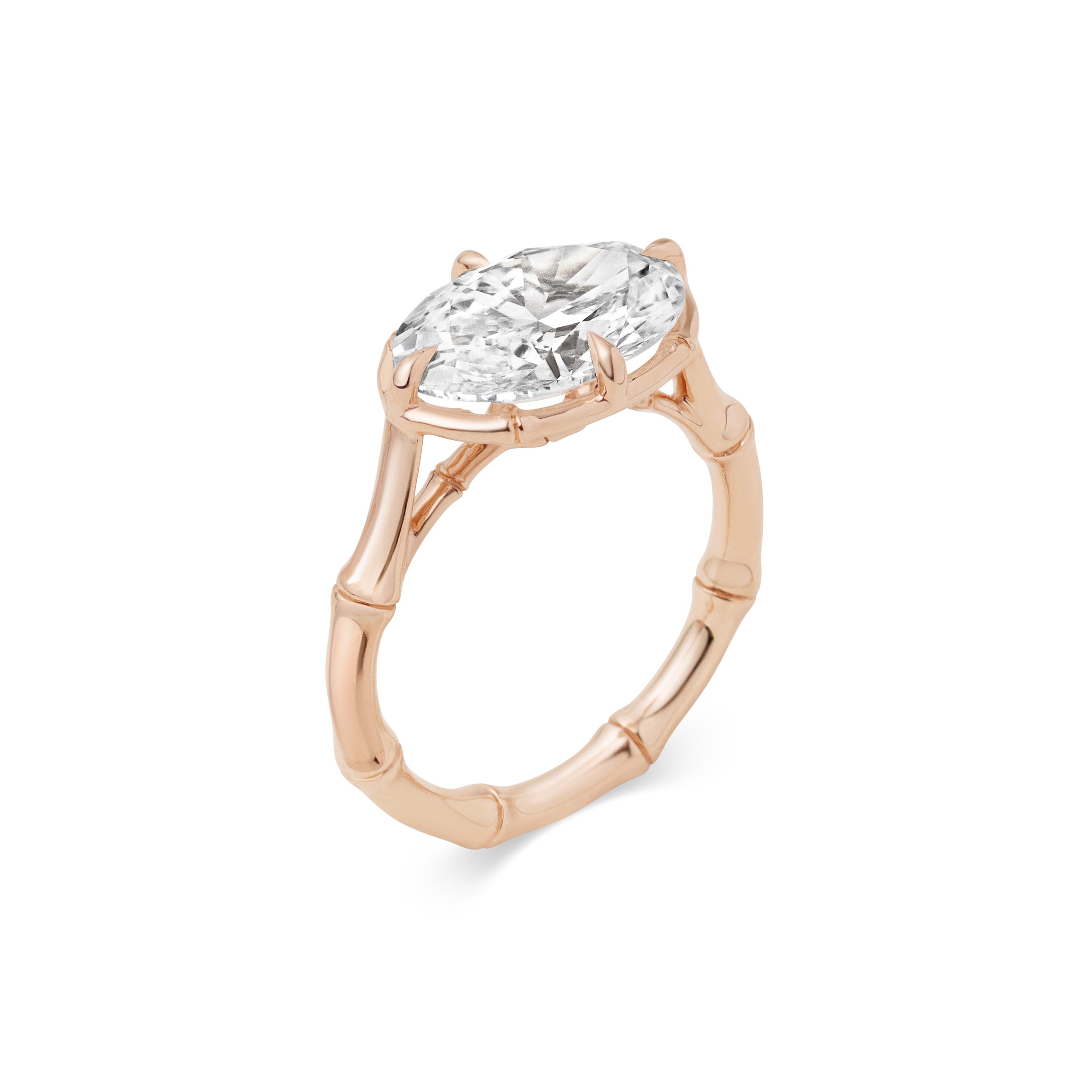 SUGAR CANE OVAL SIDEWAYS RING - LM STUDIO GmbH