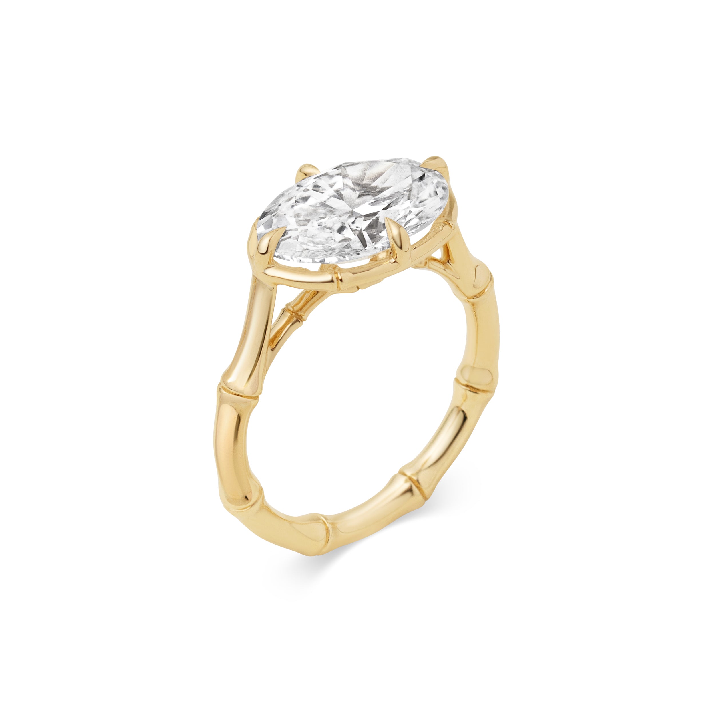 SUGAR CANE OVAL SIDEWAYS RING - LM STUDIO GmbH