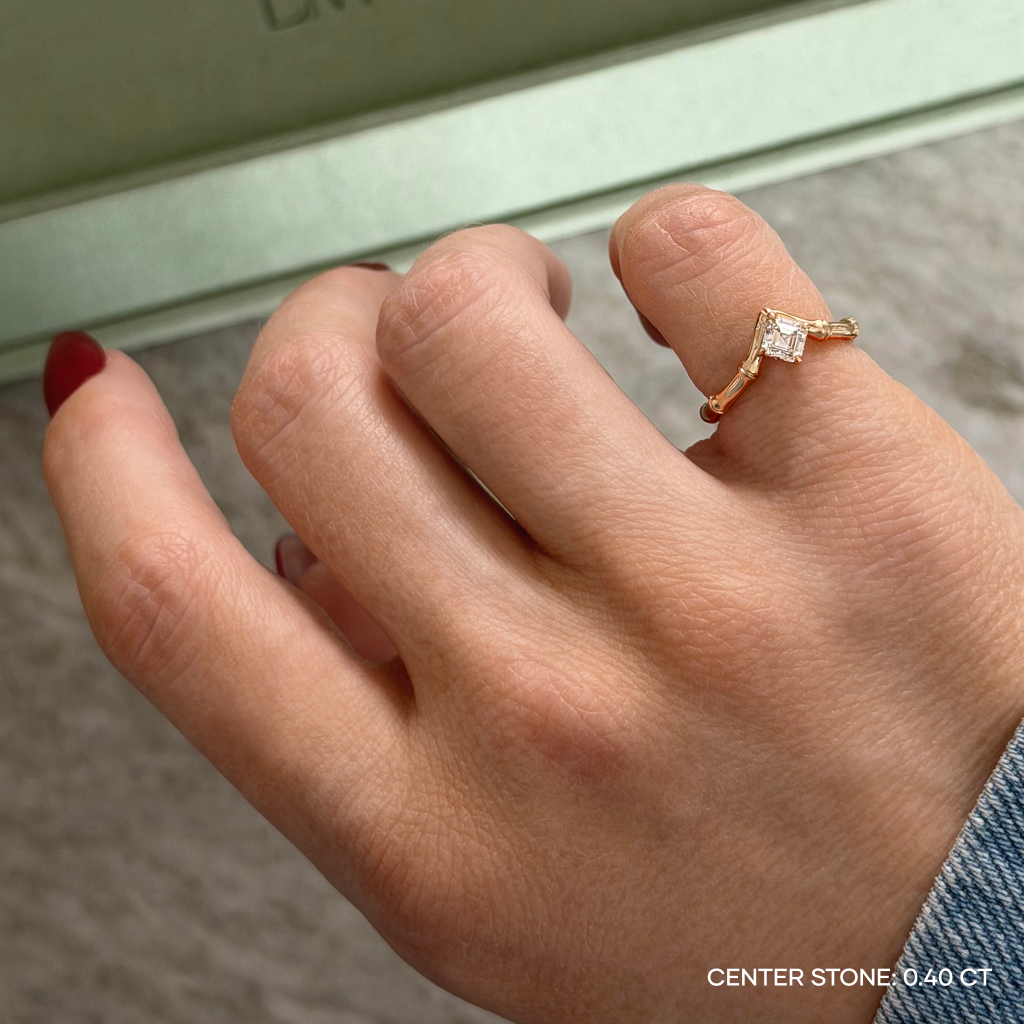 SUGAR CANE ASSCHER PINKY RING - LM STUDIO GmbH