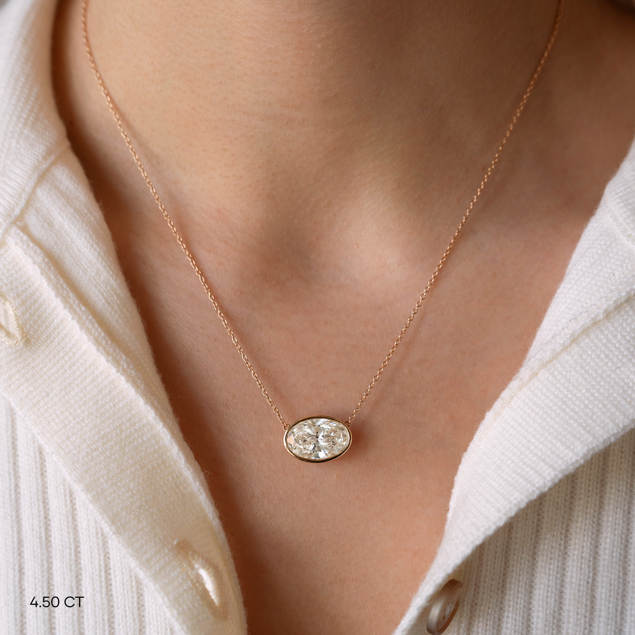 Bezel Oval necklace - LM STUDIO GmbH