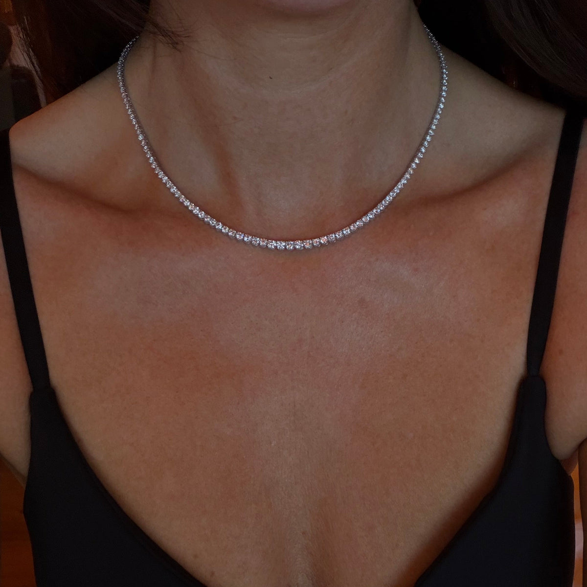 Graduated Tennis Necklace