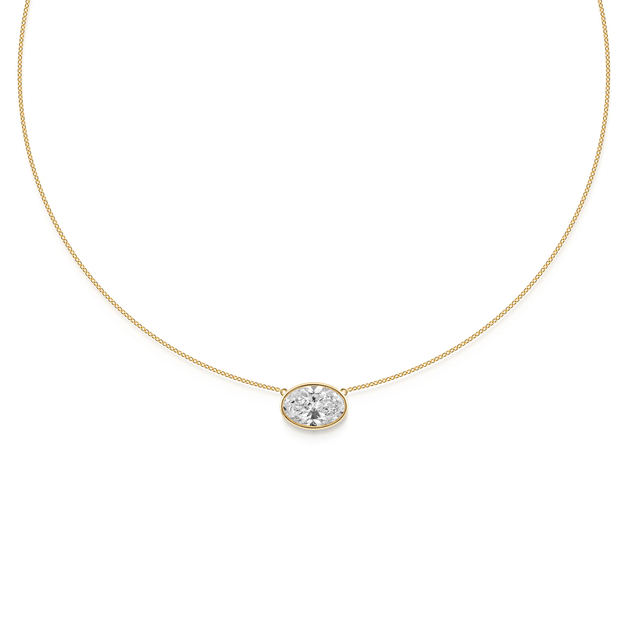 Bezel Oval necklace - LM STUDIO GmbH