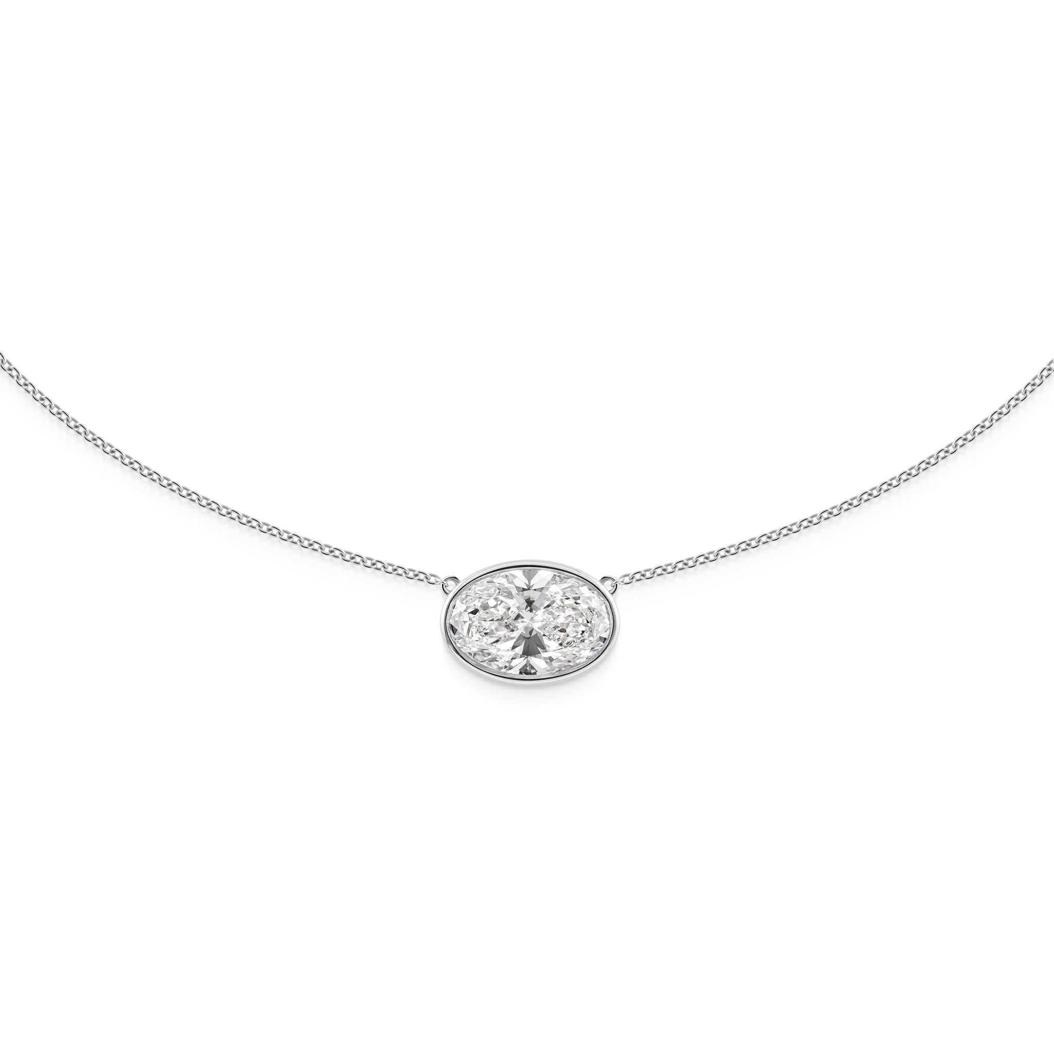 Bezel Oval necklace - LM STUDIO GmbH
