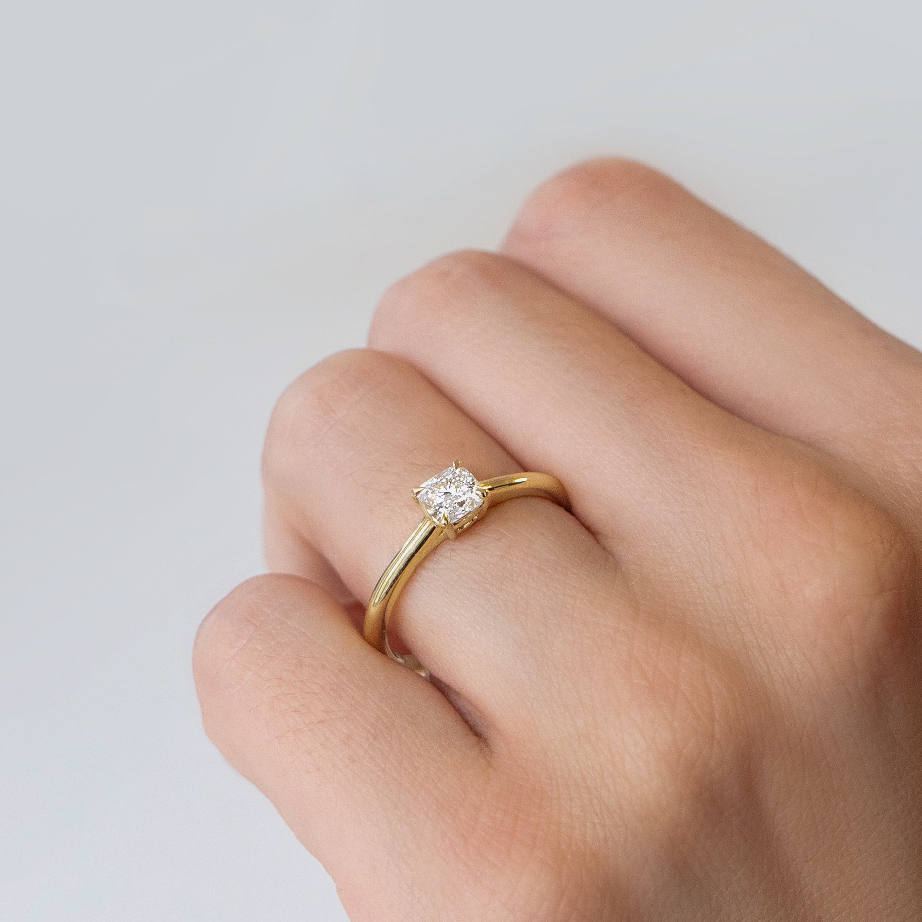 LIV ring, yellow gold, 0.50 ct, size 59 - LM STUDIO GmbH