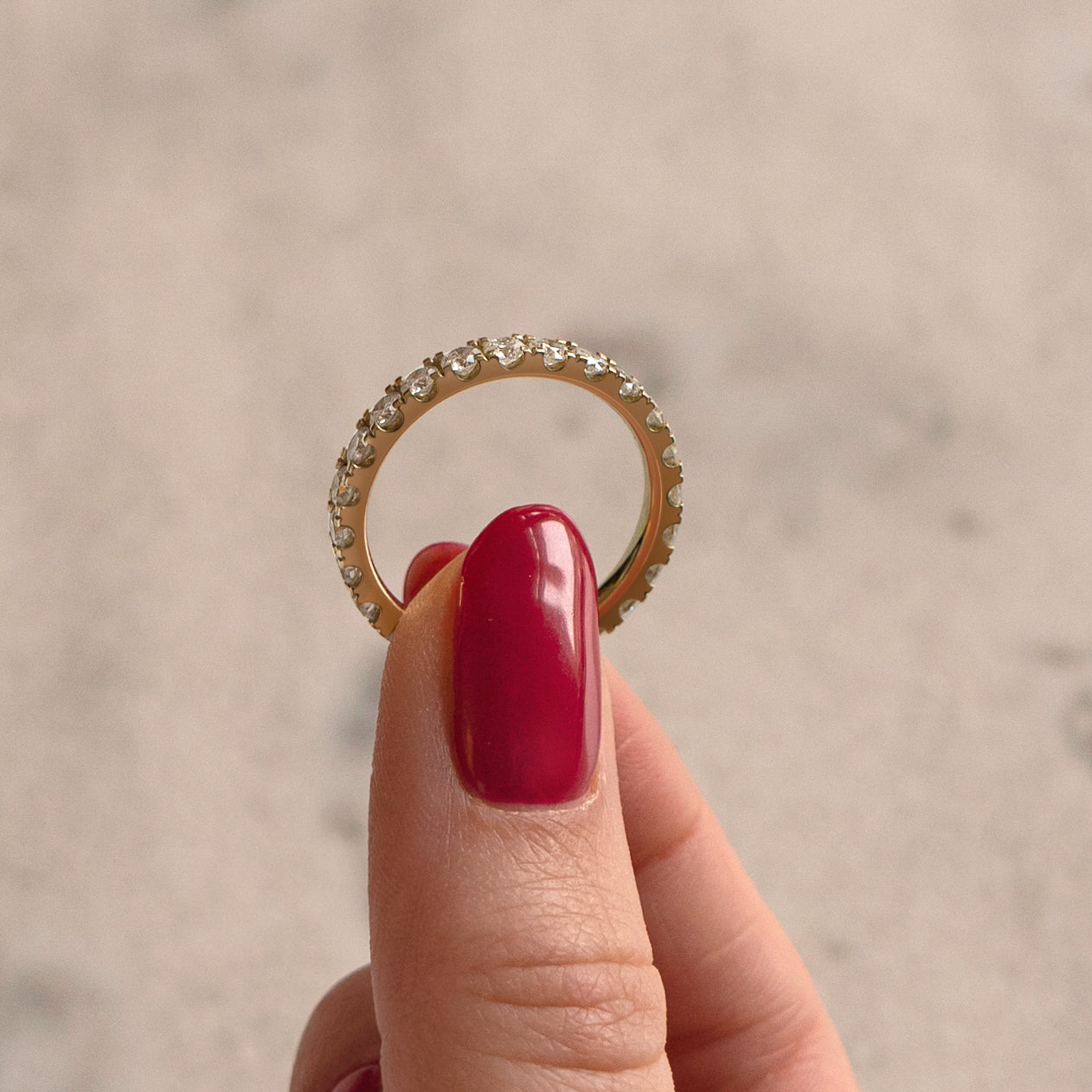 Salome Eternity ring, light yellow gold, size 59 - LM STUDIO GmbH