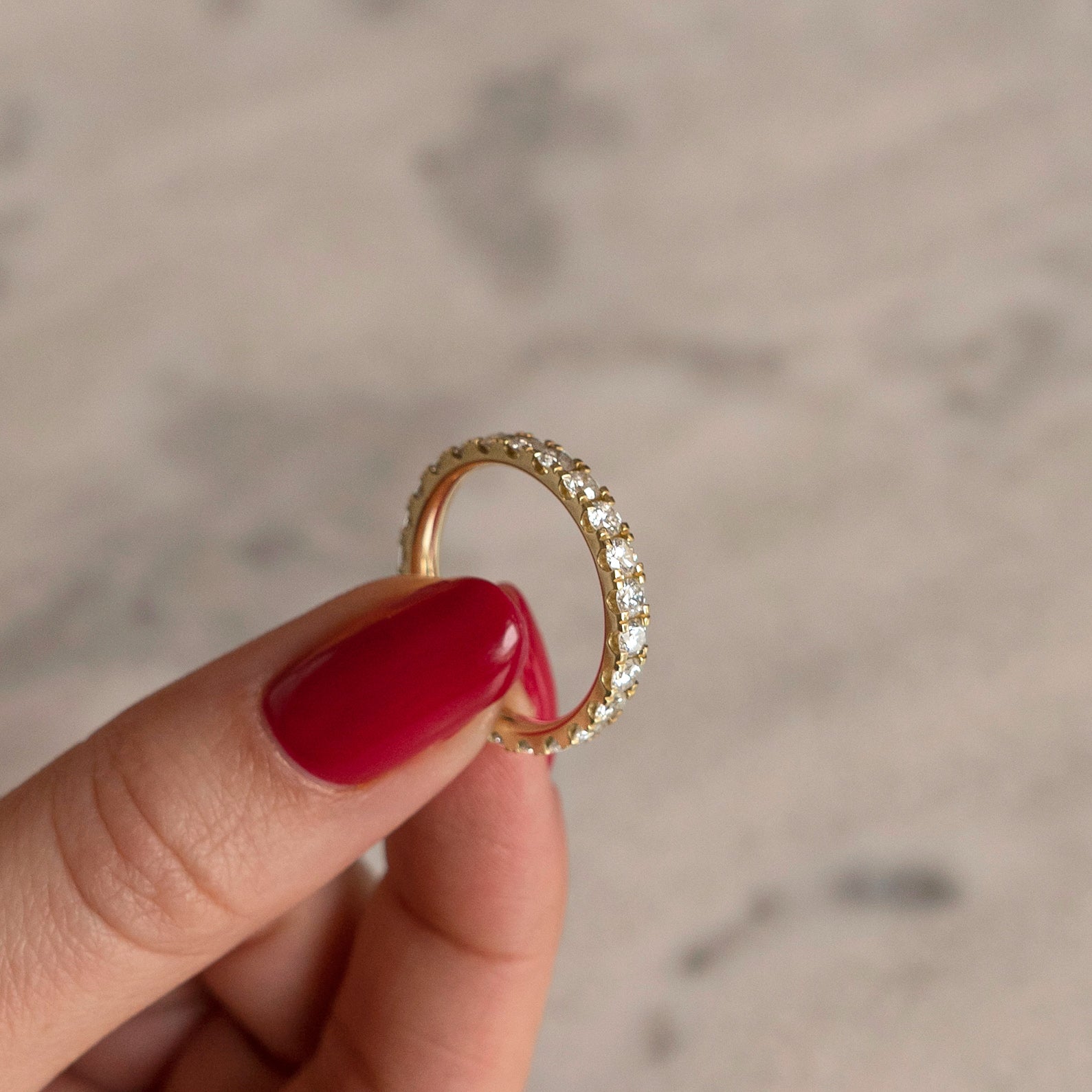Salome Eternity ring, light yellow gold, size 59 - LM STUDIO GmbH