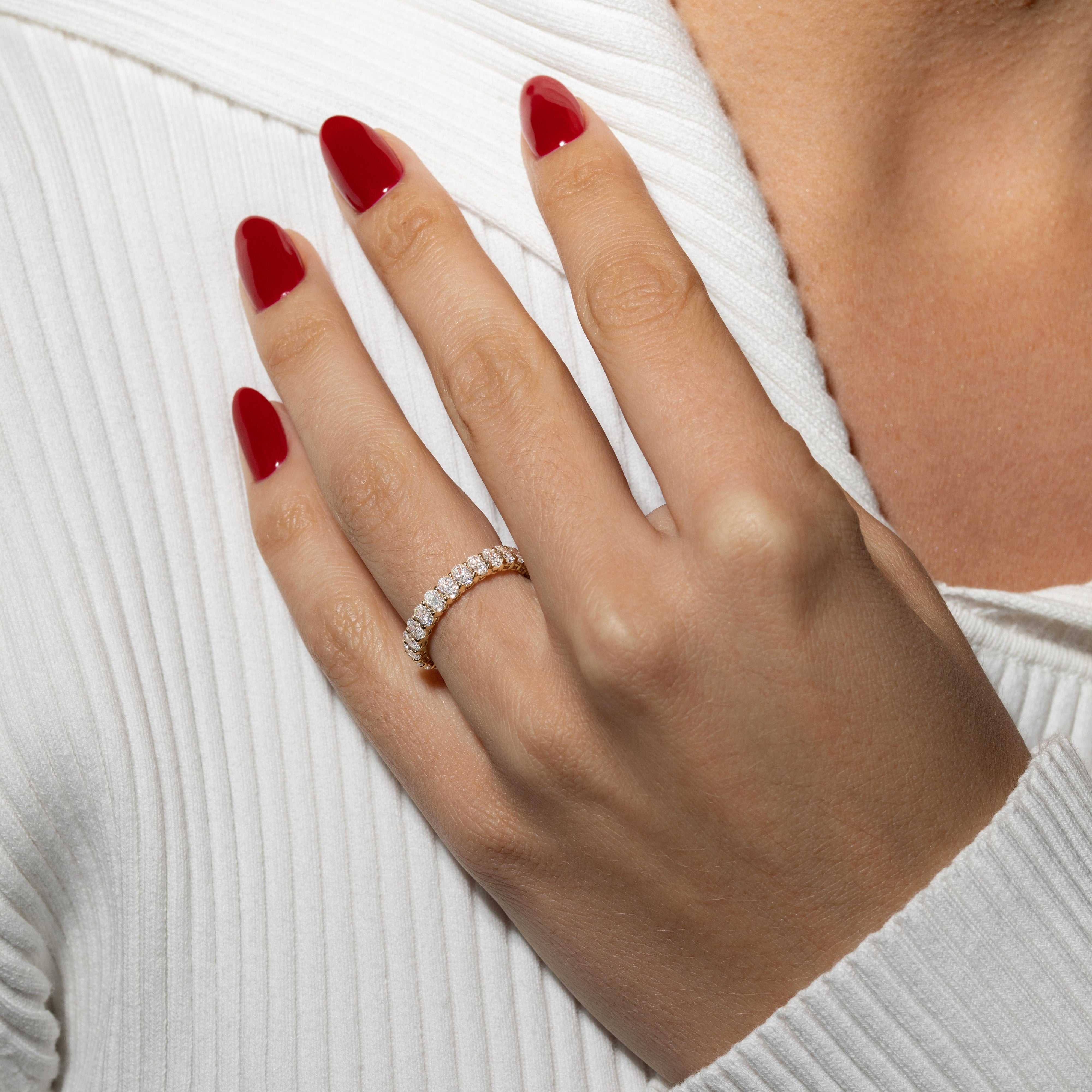 MINI OVAL ETERNITY RING