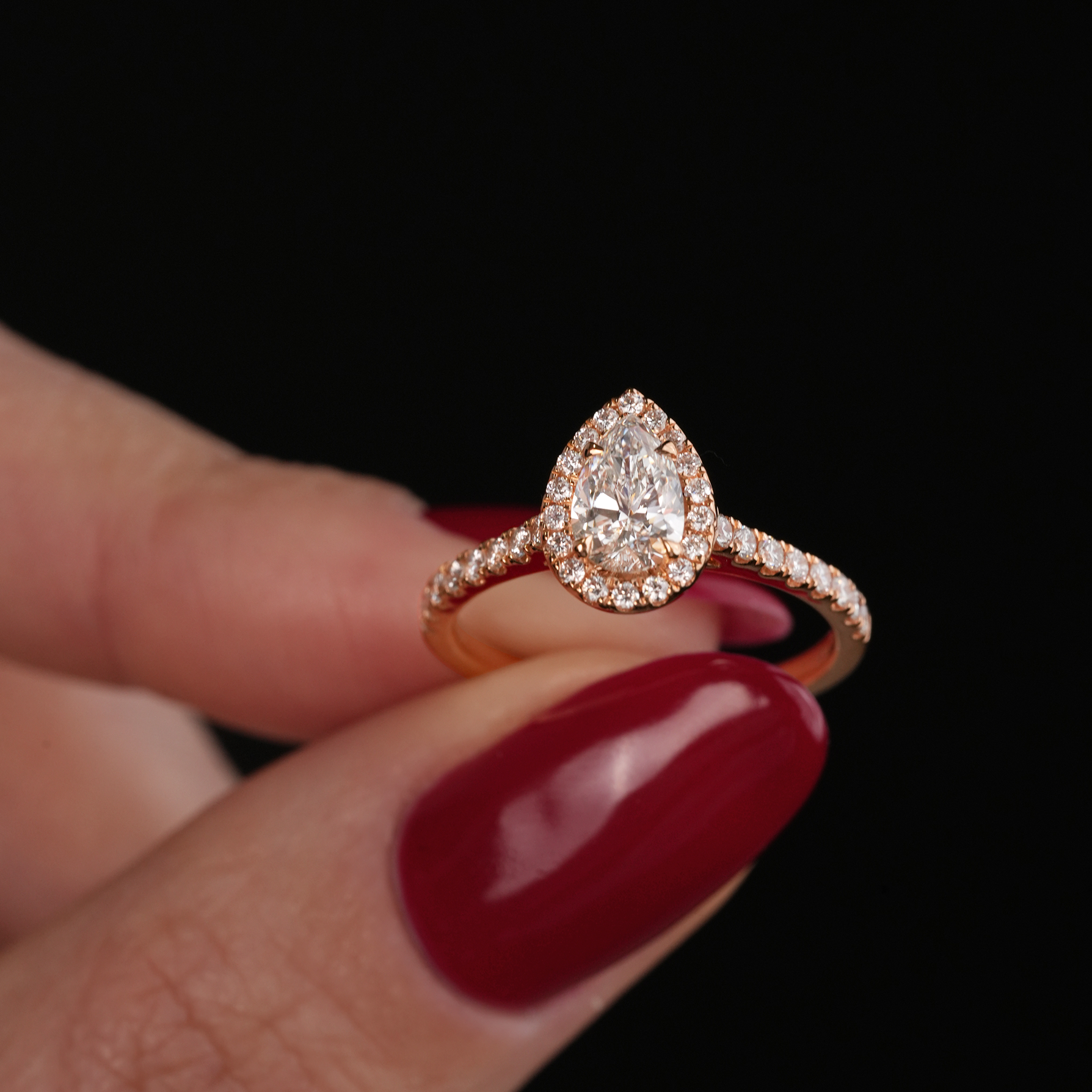 VIOLETTE 0.70 ct, size 55, rose gold - LM STUDIO GmbH