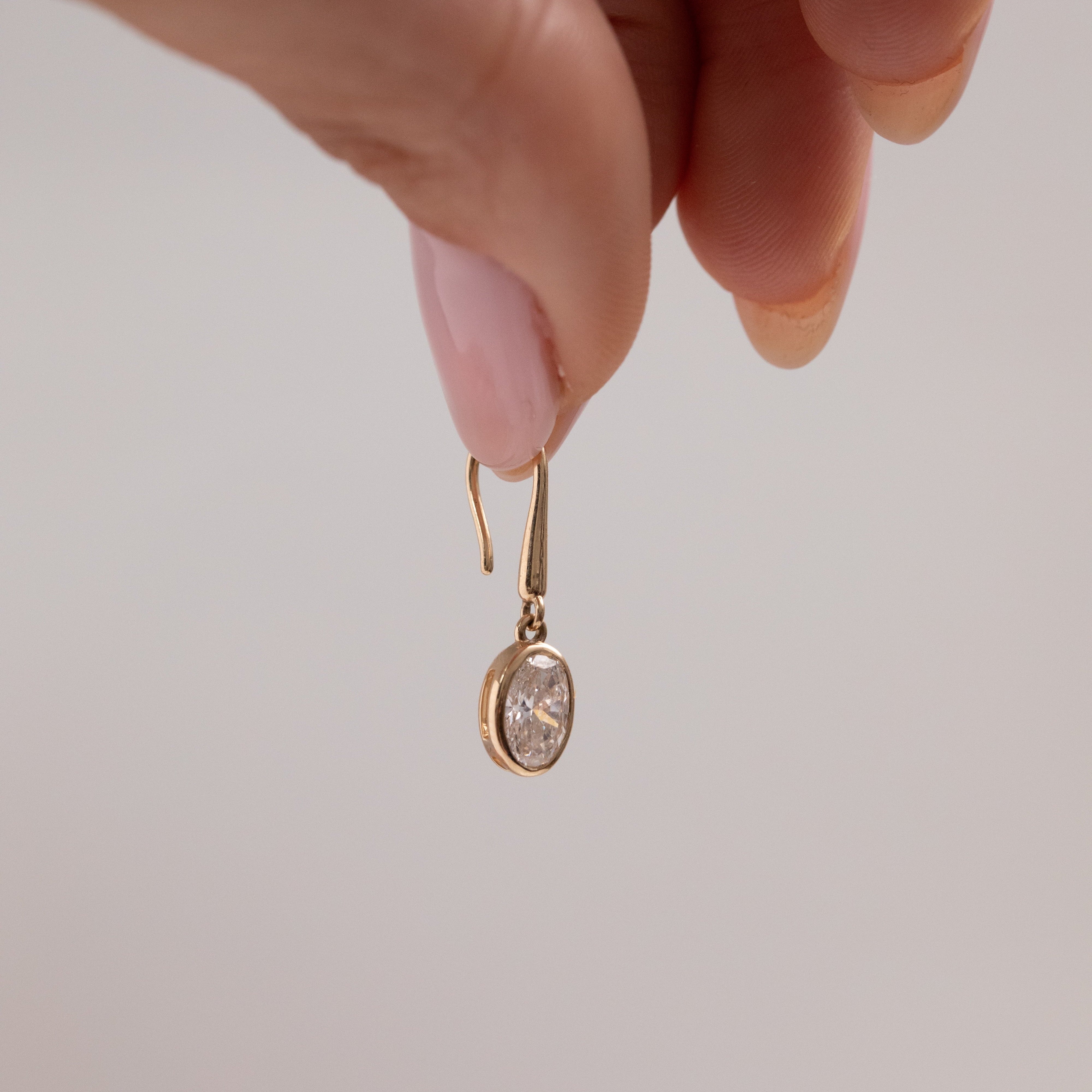 Earrings Bezel Oval - LM STUDIO GmbH