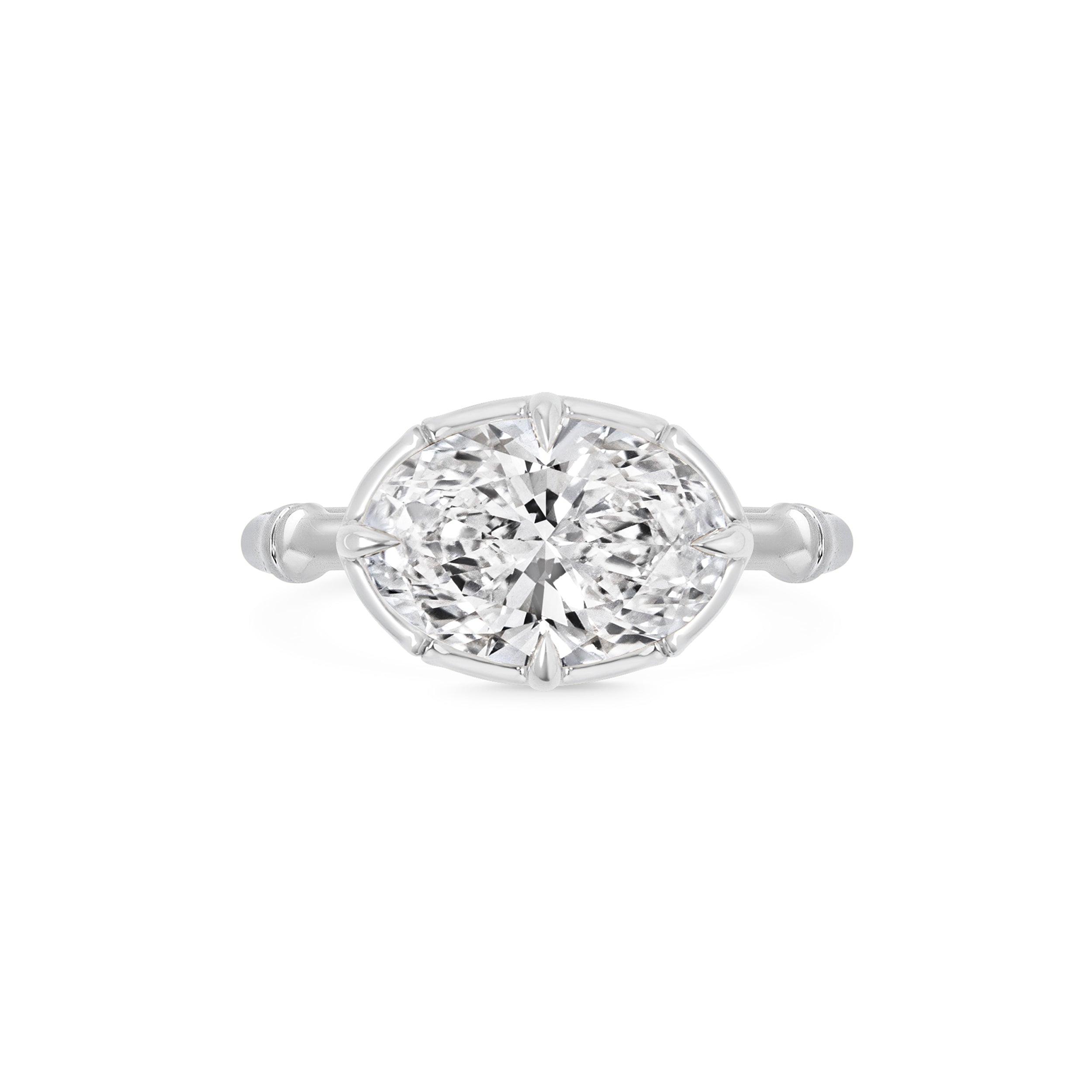 SUGAR CANE OVAL SIDEWAYS RING
