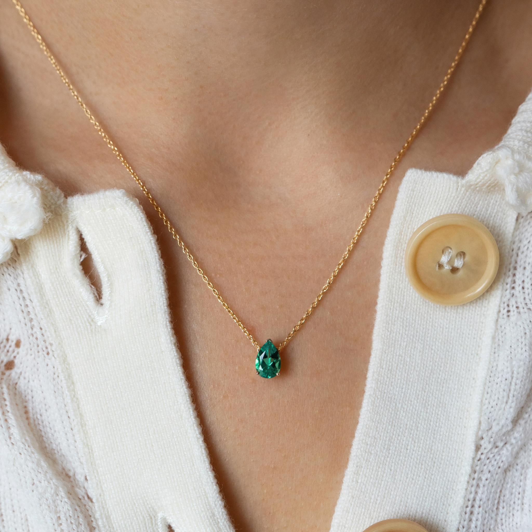 Avery Green Necklace