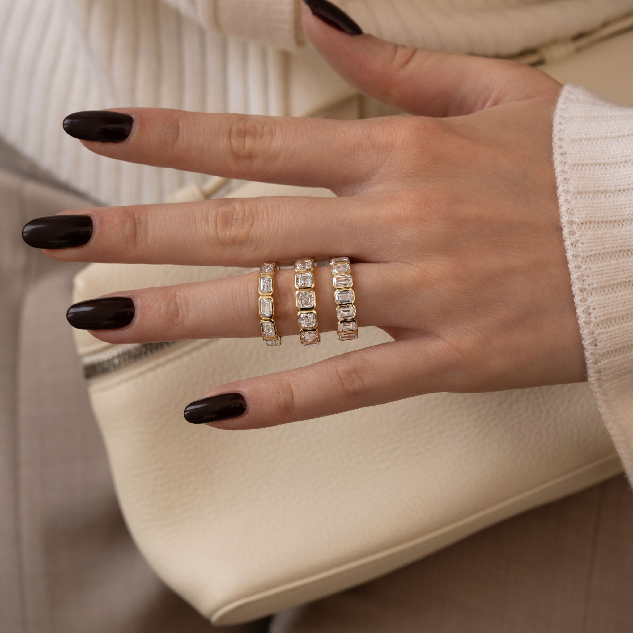 BEZEL ASSCHER ETERNITY