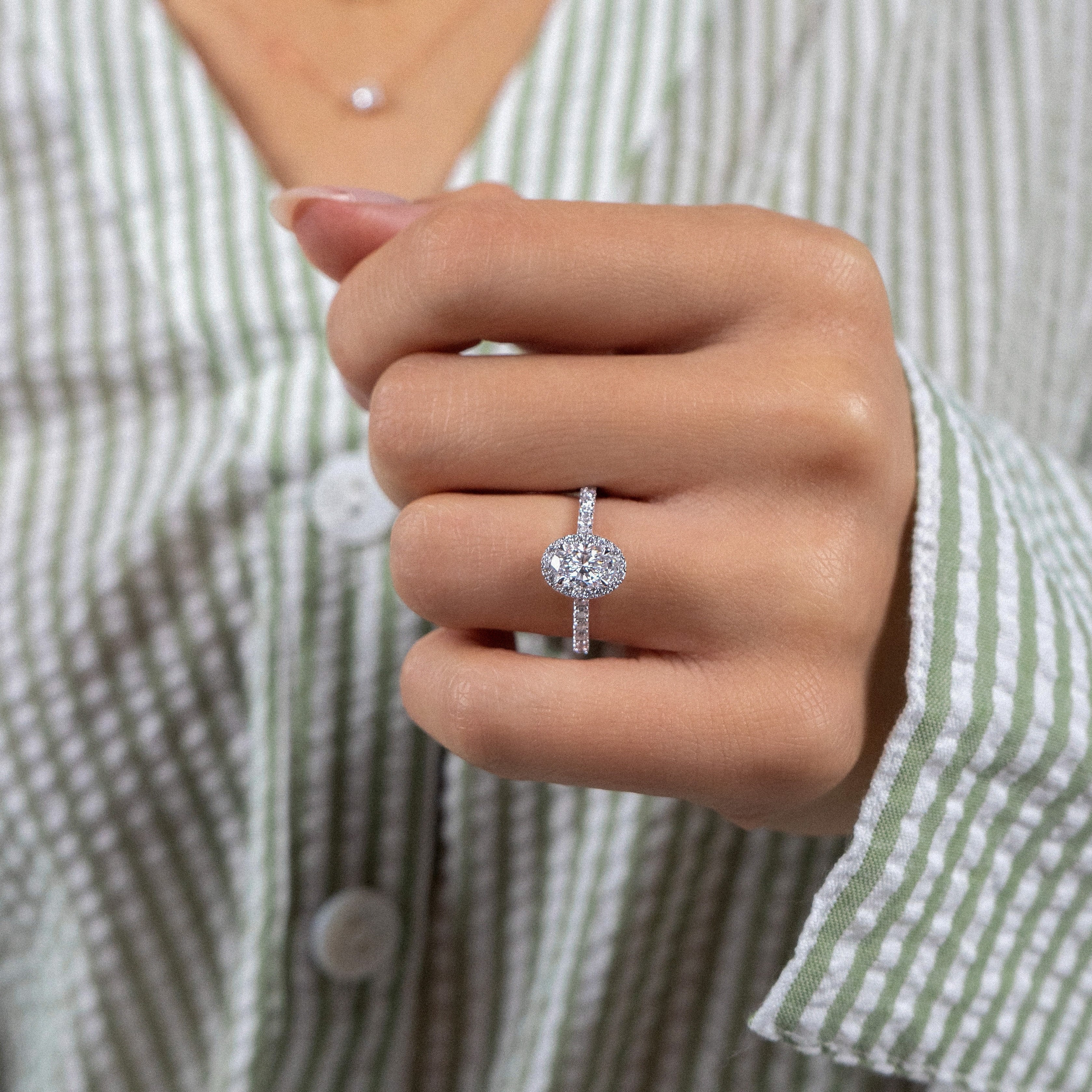CELINE 0.71 ct, Größe 52, Weißgold