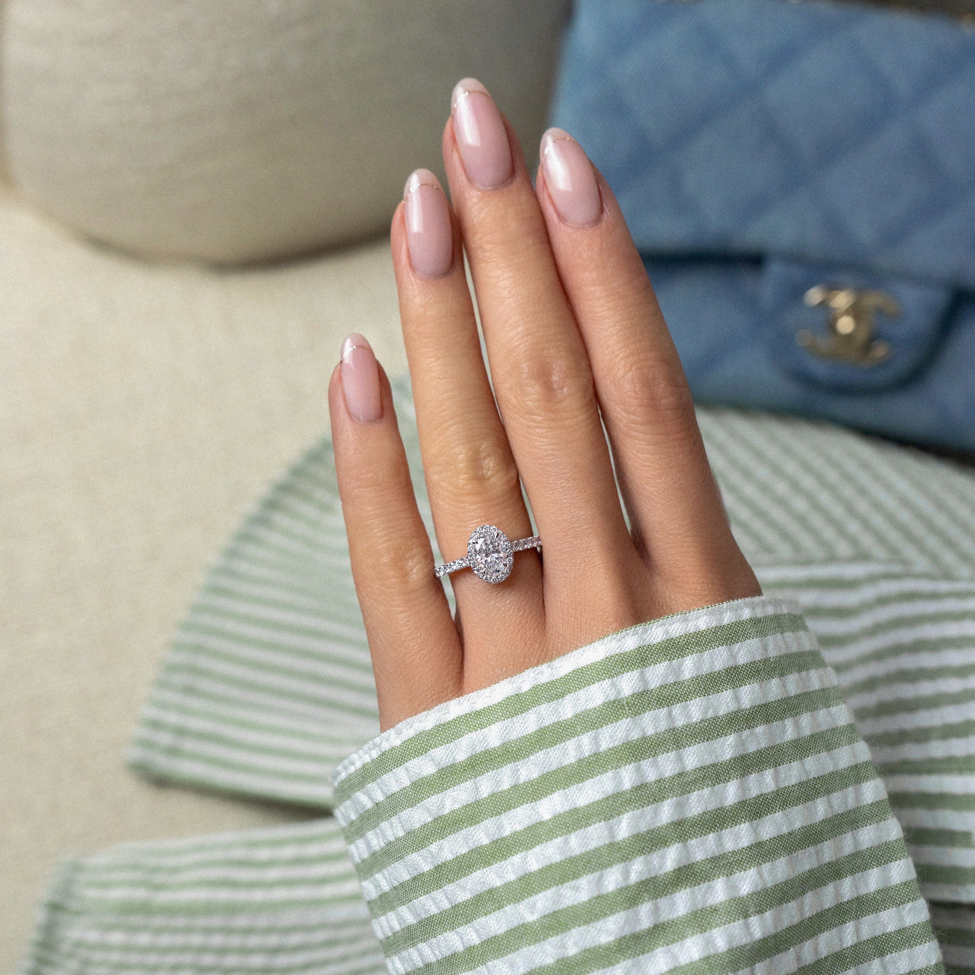 CELINE 0.71 ct, Größe 52, Weißgold