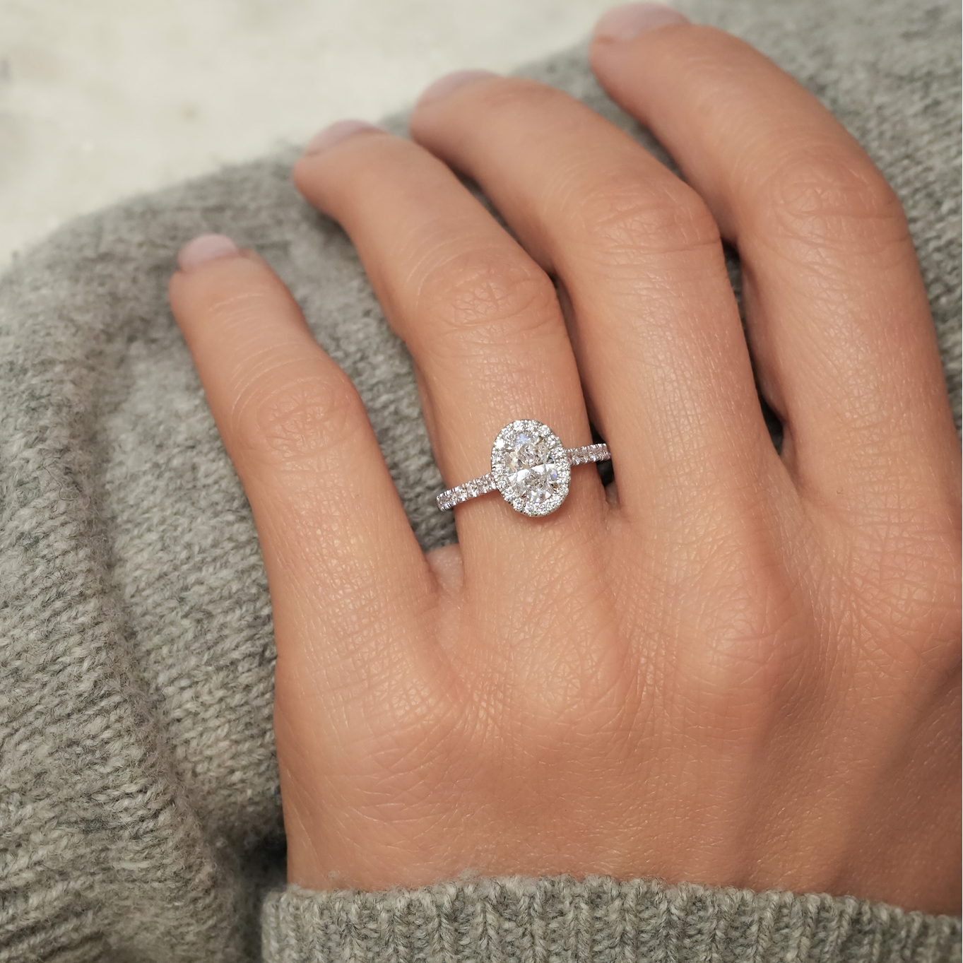 CELINE 0.71 ct, size 50, white gold - LM STUDIO GmbH