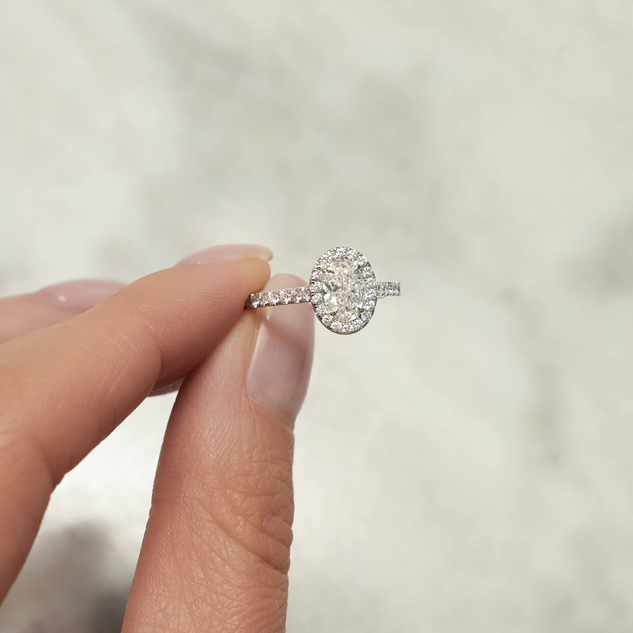 CELINE 0.71 ct, size 50, white gold - LM STUDIO GmbH