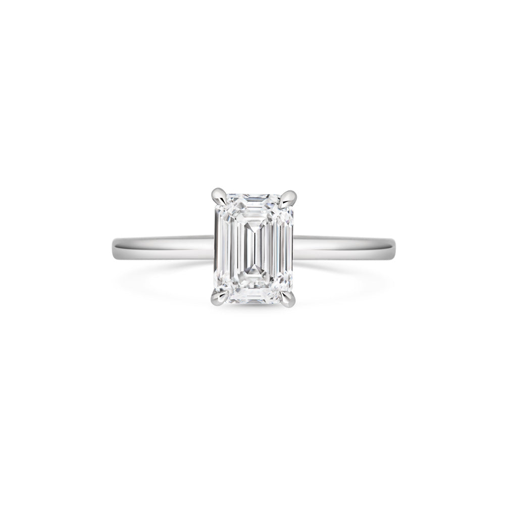 Helen ring, old model, 18 K white gold, 0.71 ct, size 52