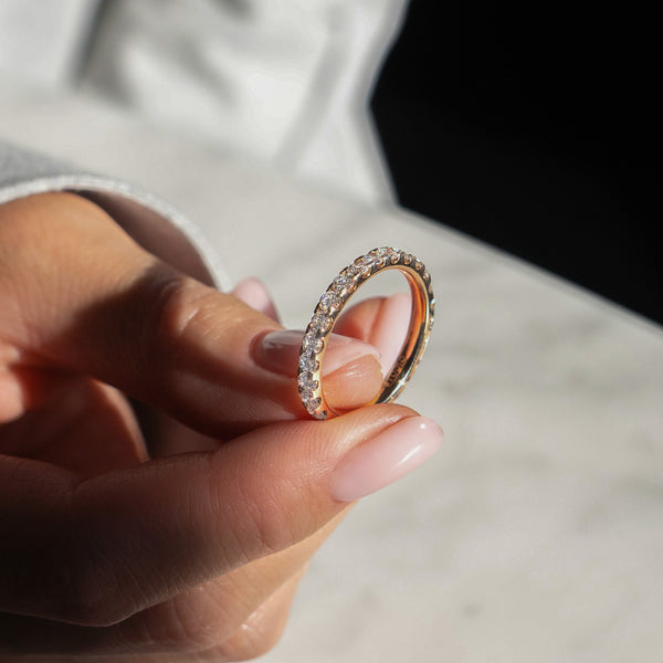 Eternity ring, rose gold, size 60 - LM STUDIO GmbH