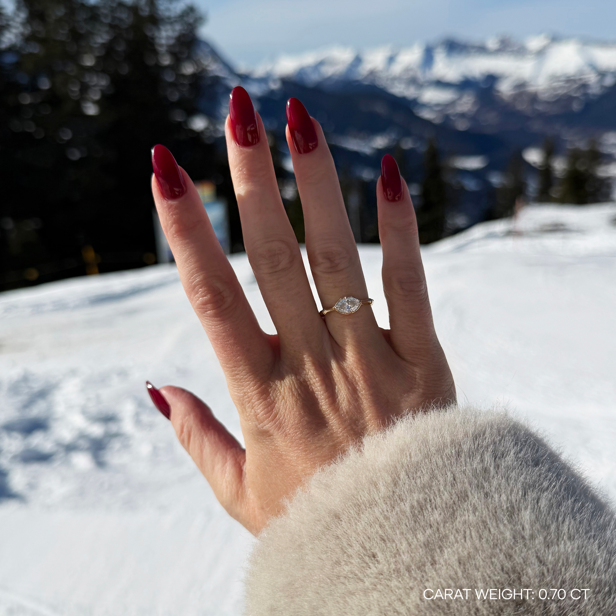 SUGAR CANE MARQUISE RING