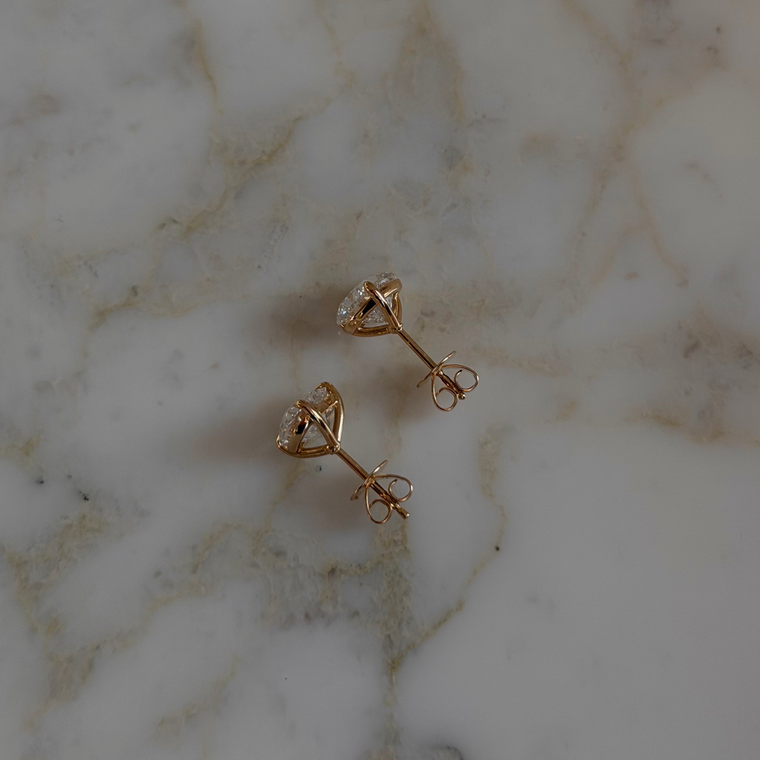 Heart Studs 2.00 ct