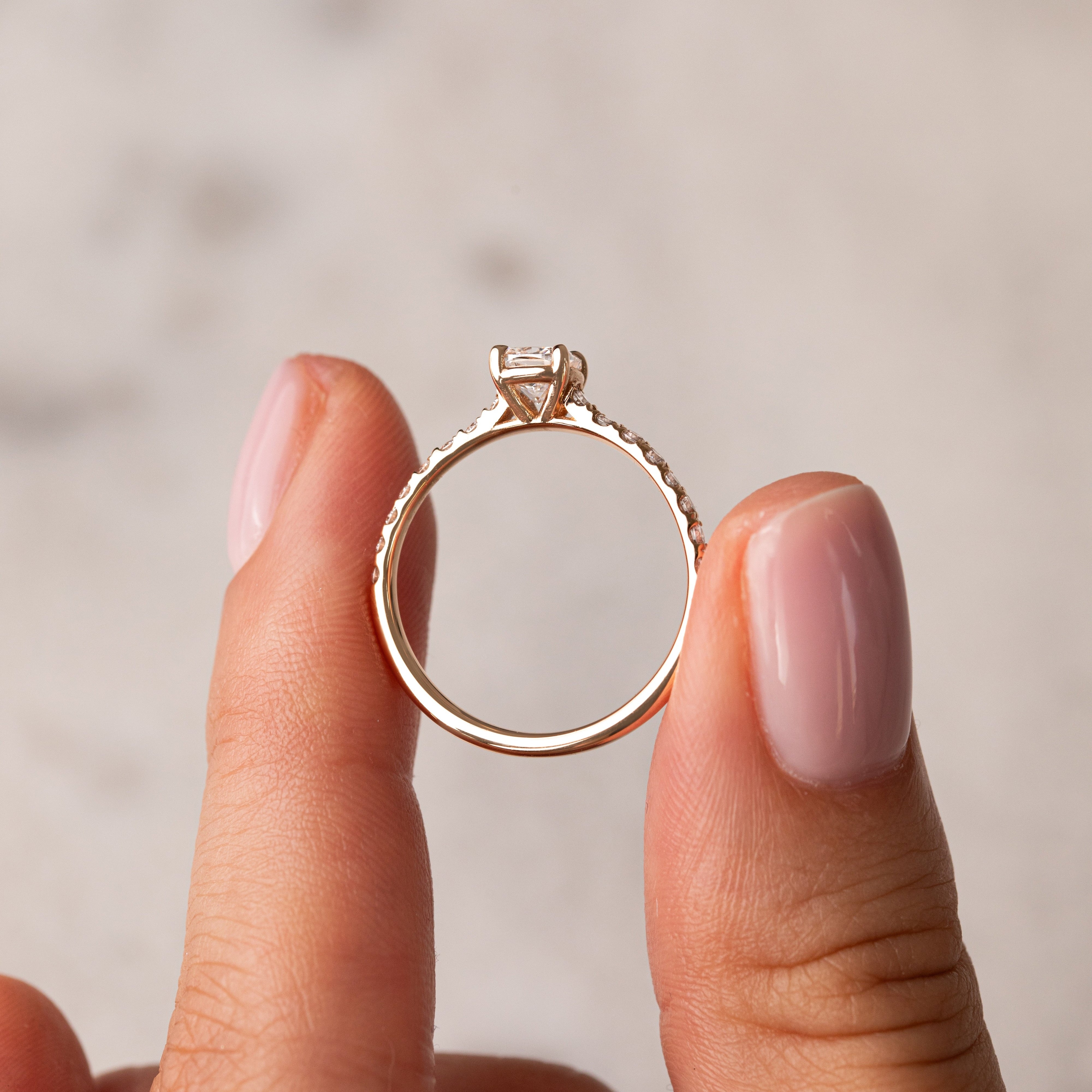 CASSIA 0.54 ct, size 53, rose gold