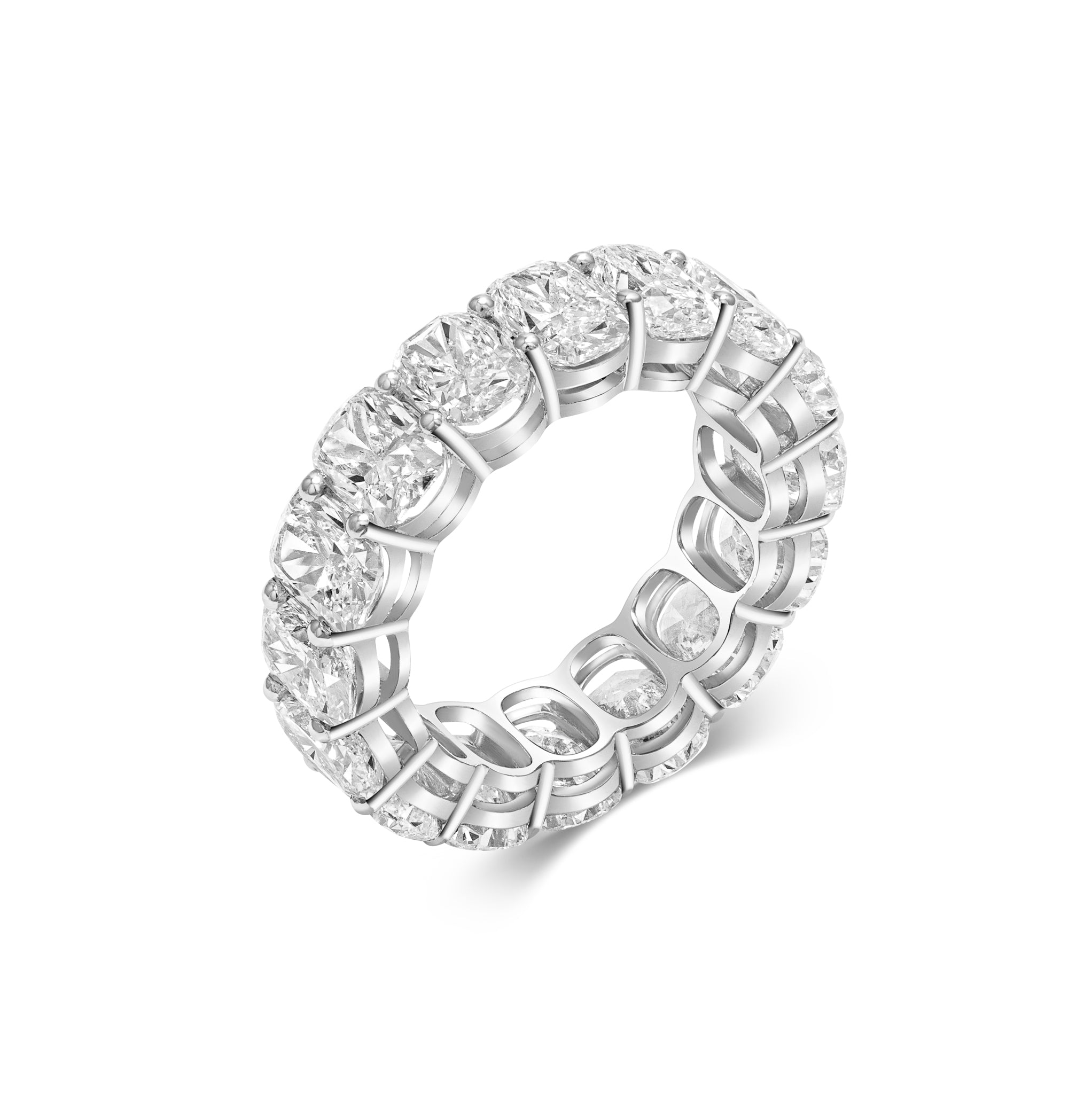 ELONGATED CUSHION ETERNITY RING