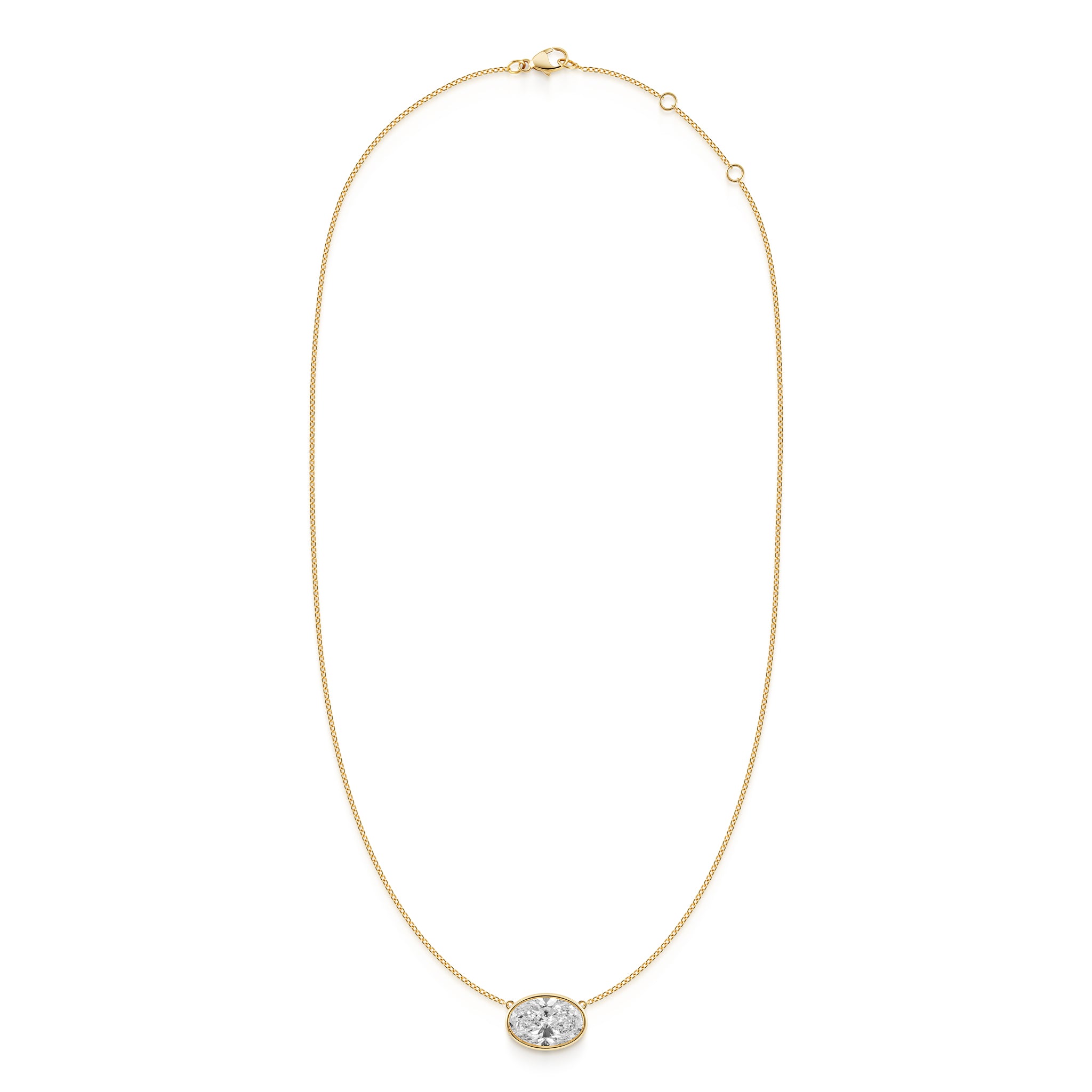 Bezel Oval necklace