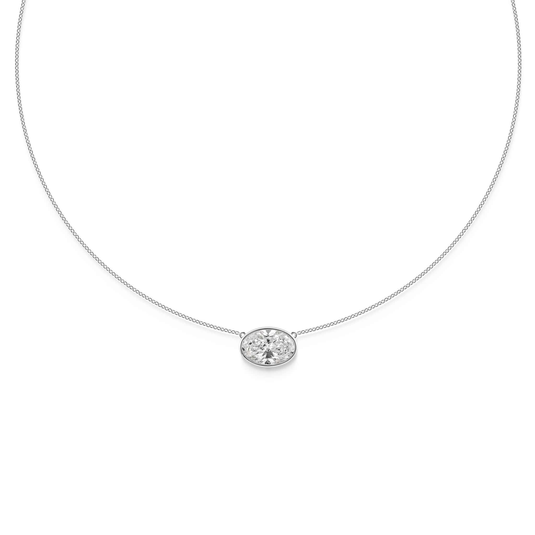 Bezel Oval necklace