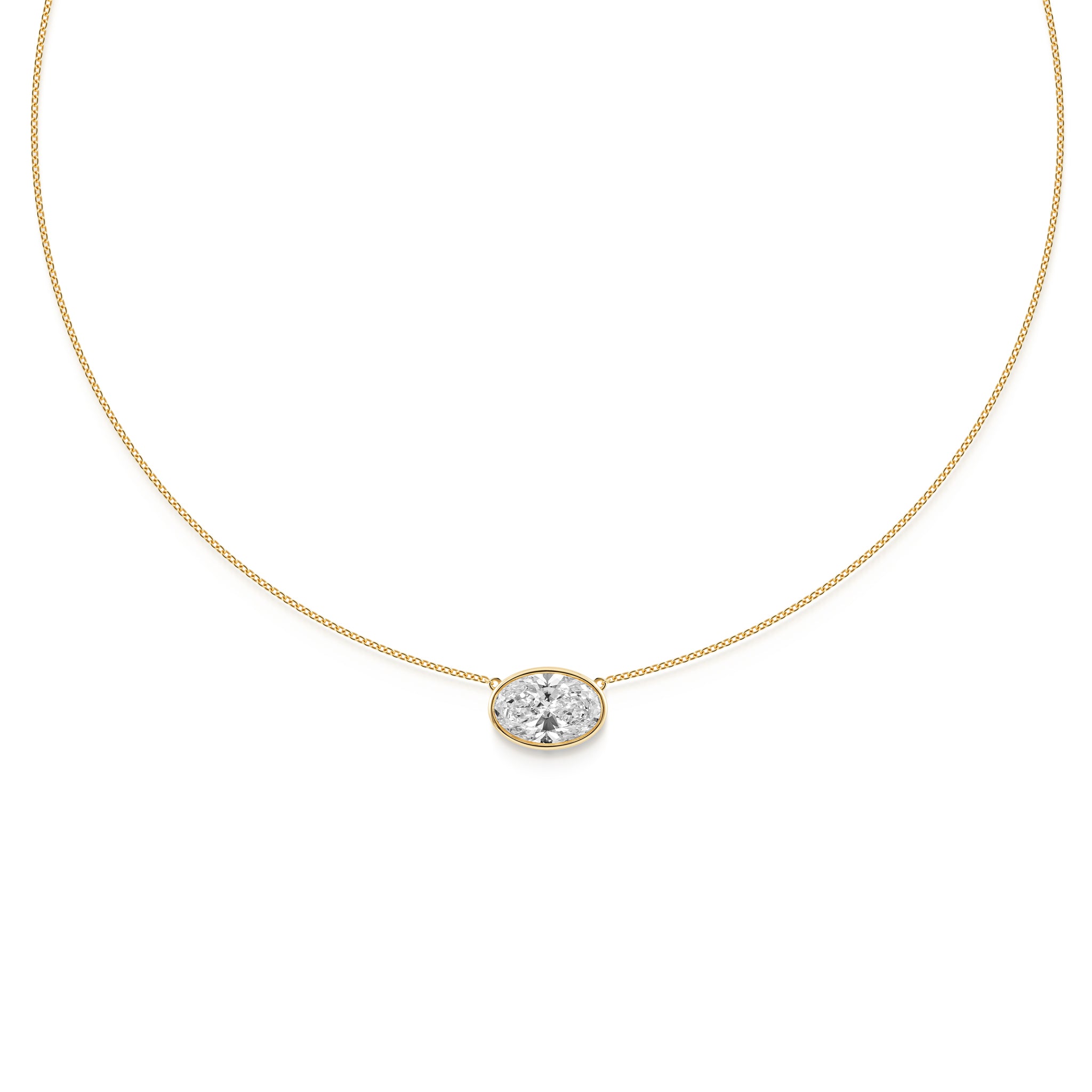 Bezel Oval necklace