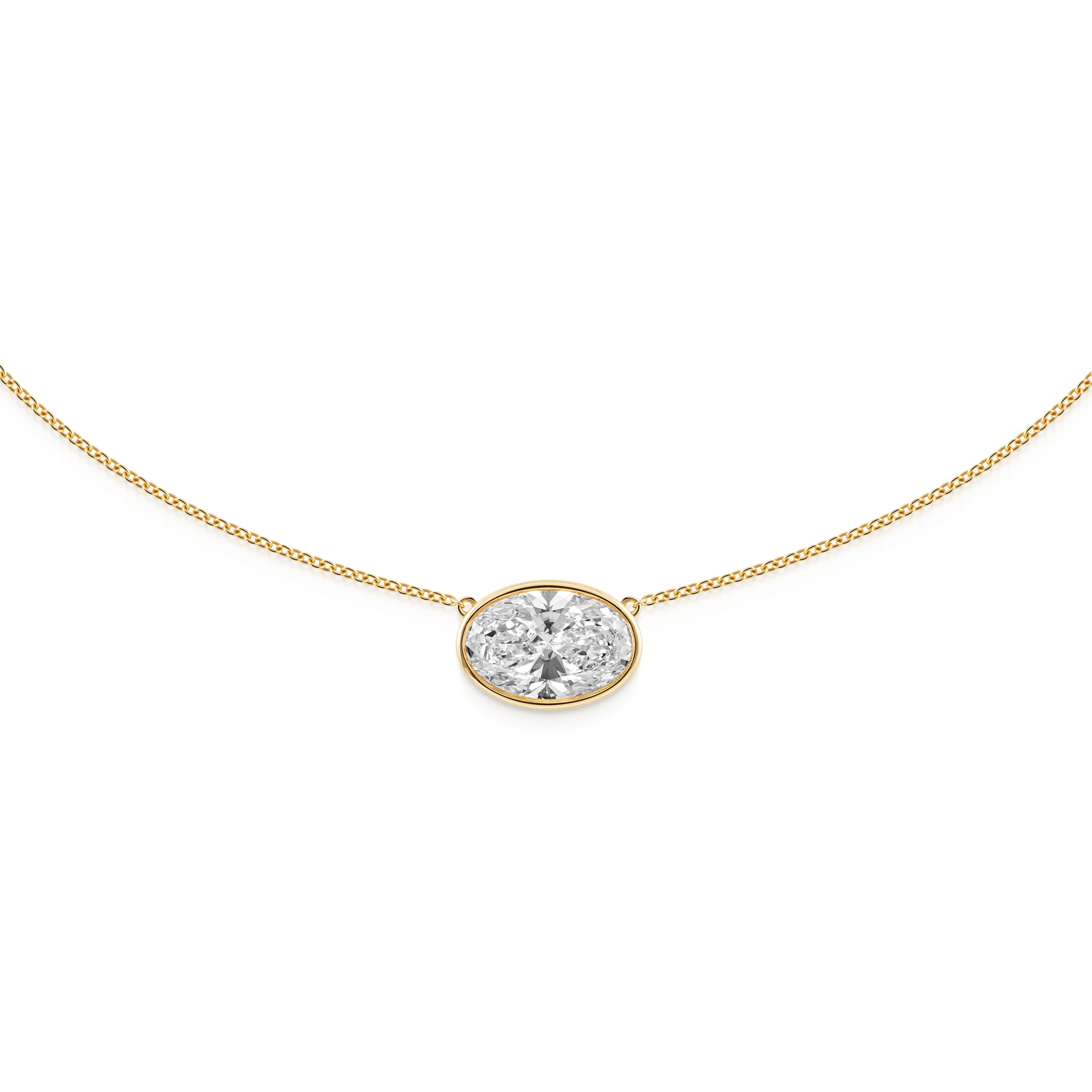 Bezel Oval necklace