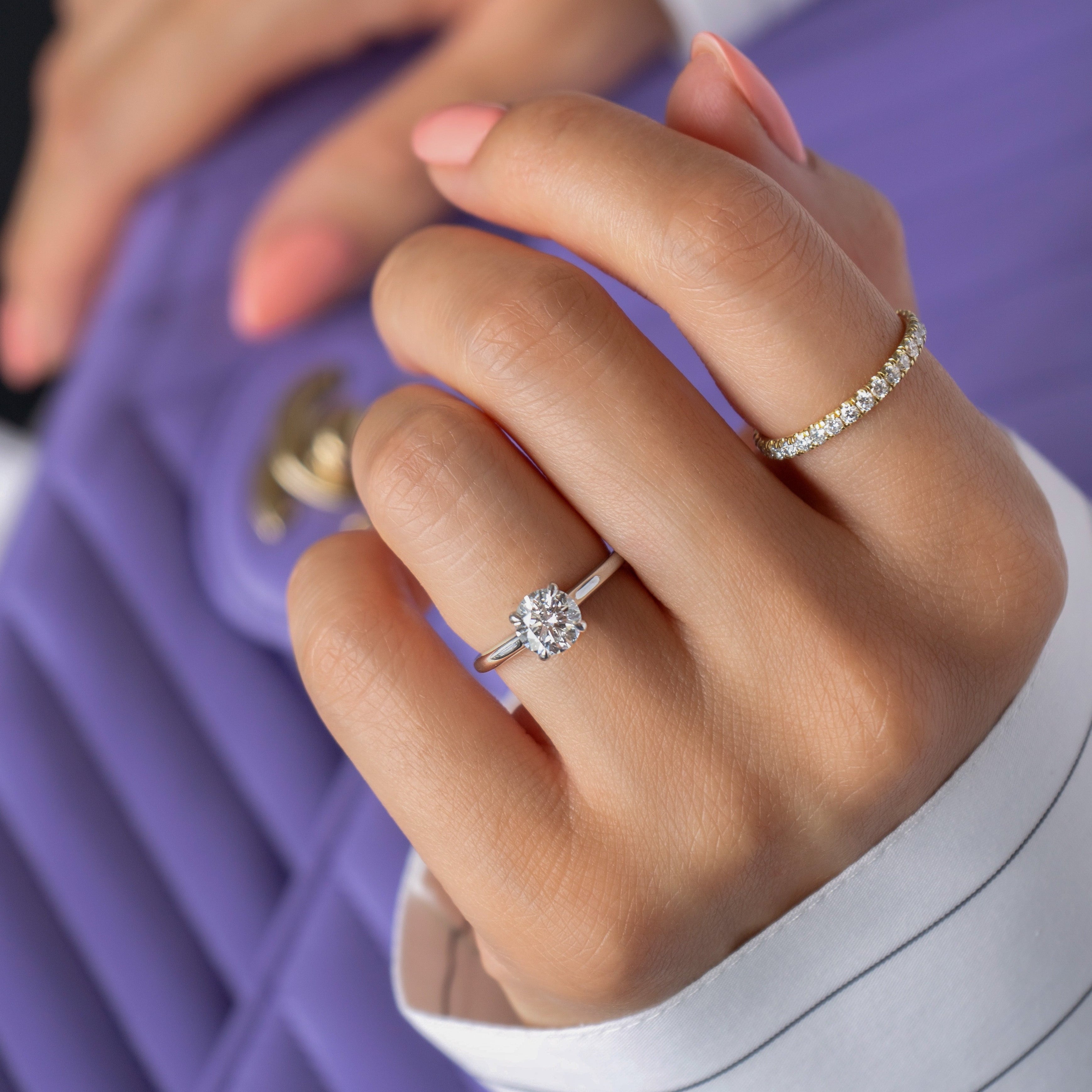 LAUREN 1.02 ct, Größe 51, Weißgold