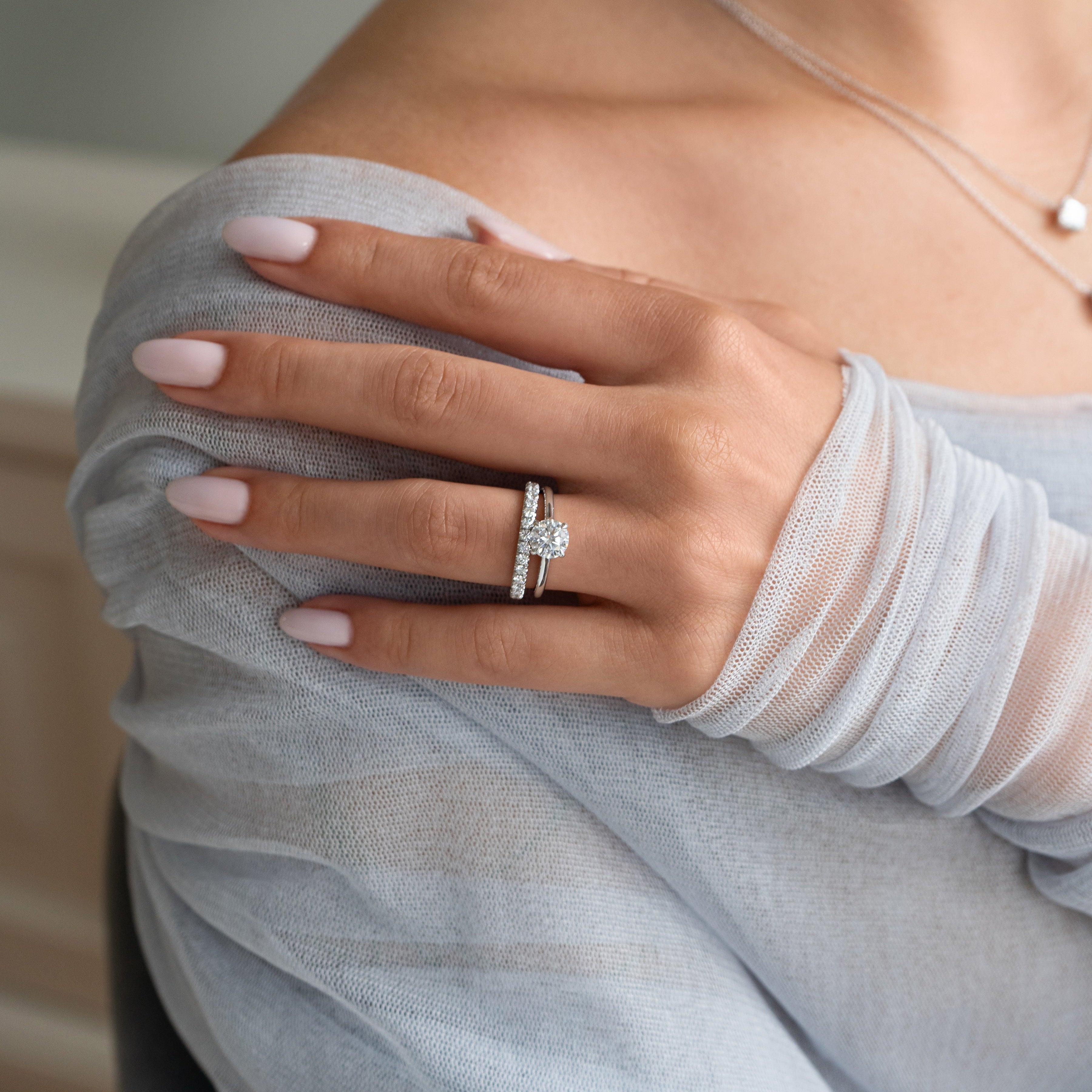LAUREN 1.02 ct, Größe 51, Weißgold