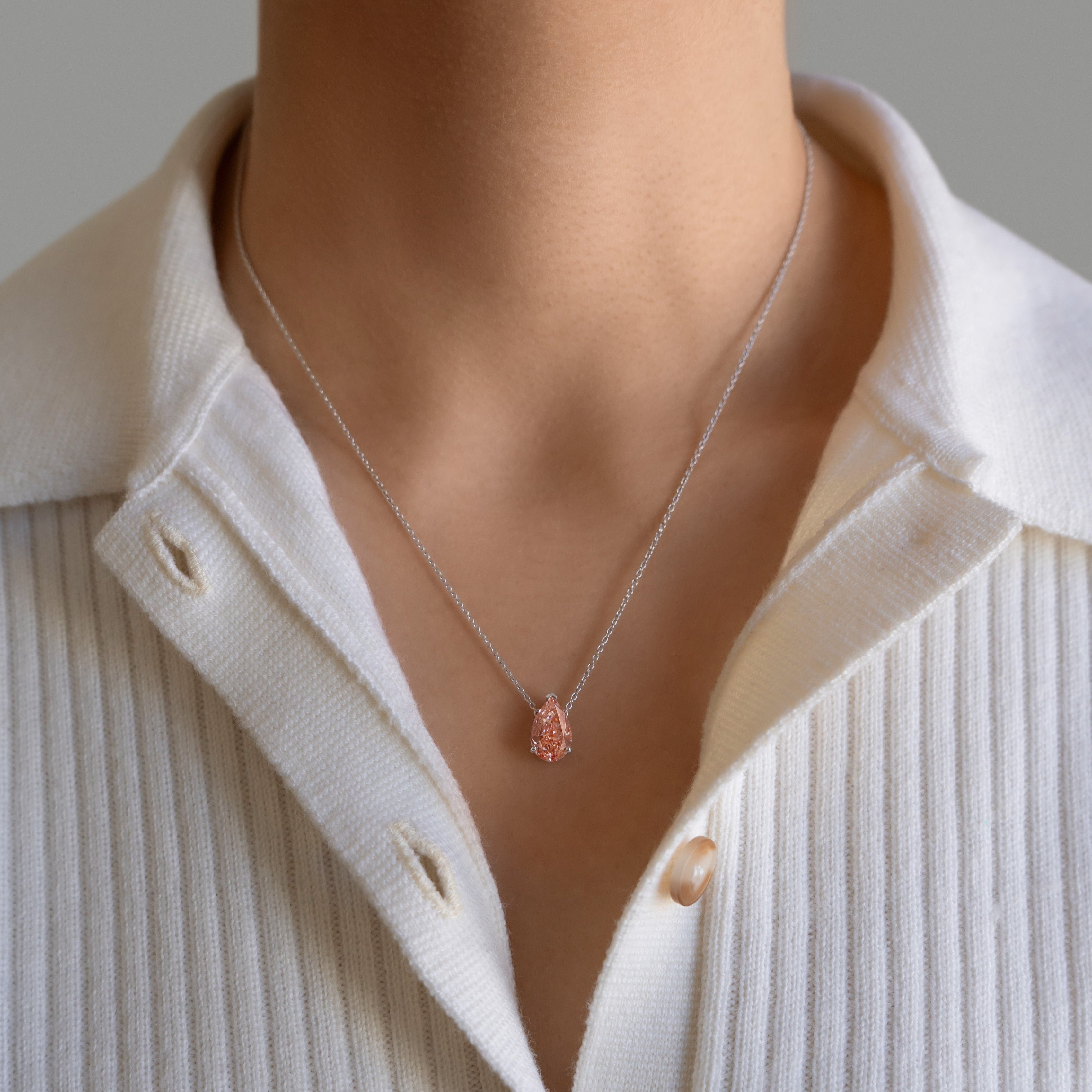 Avery Necklace Fancy Vivid Pink 3.09 ct - LM STUDIO GmbH